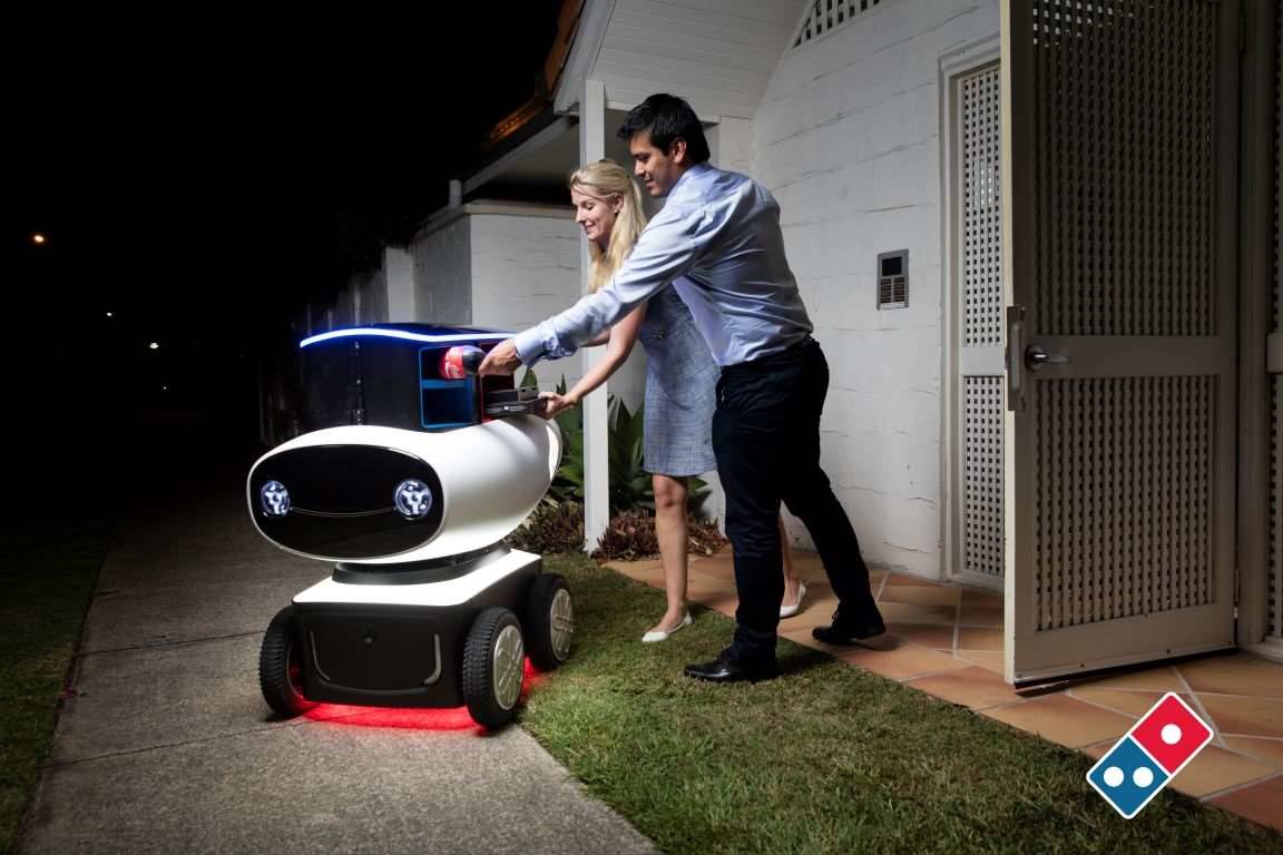 Domino's unveils pizza delivery robot iTnews